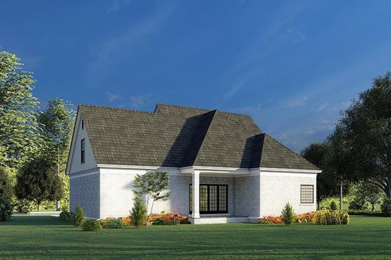 Exterior - Rear Elevation for Traditional House Plan #923-191 - 3 bed, 2.5 bath