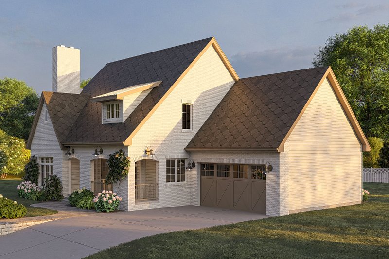 Architectural House Design - Exterior - Other Elevation 2 for Cottage House Plan #455-584 - 3 bed, 2.5 bath
