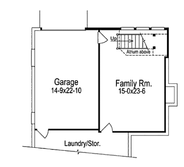 Cottage Floor Plan - Lower Floor Plan #57-309