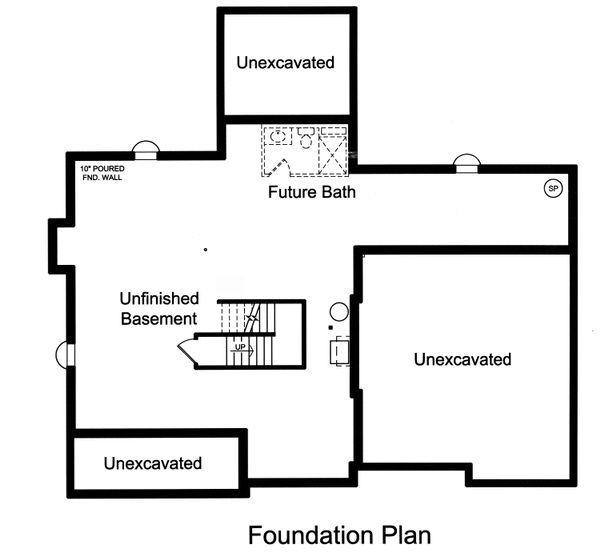 Unfinished Basement Foundation