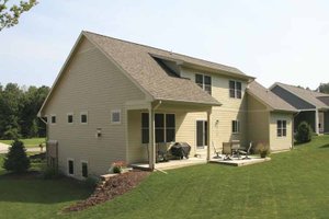 Exterior - Rear Elevation for Craftsman House Plan #928-124 - 4 bed, 2.5 bath