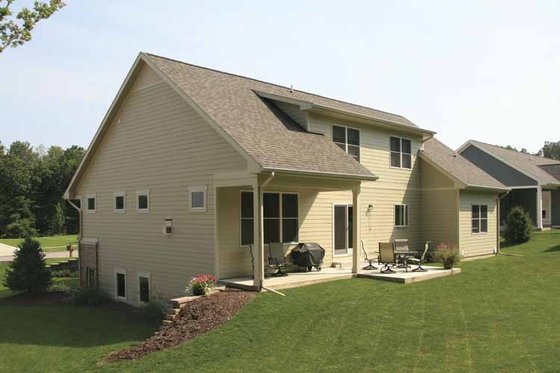 Exterior - Rear Elevation for Craftsman House Plan #928-124 - 4 bed, 2.5 bath