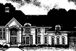 House Blueprint - European Exterior - Front Elevation Plan #328-208