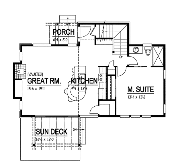 House Design - Contemporary Floor Plan - Main Floor Plan #569-9