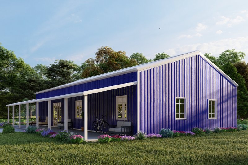 House Design - Exterior - Other Elevation 8 for Barndominium House Plan #1107-34 - 3 bed, 2 bath