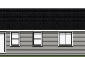 Exterior - Rear Elevation for Traditional House Plan #943-58 - 3 bed, 2 bath