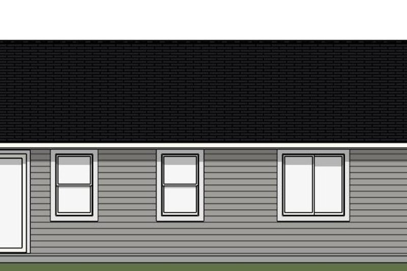 House Blueprint - Exterior - Rear Elevation for Traditional House Plan #943-58 - 3 bed, 2 bath
