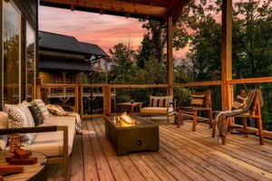 Exterior - Outdoor Living for Cabin House Plan #123-118 - 5 bed, 5 bath