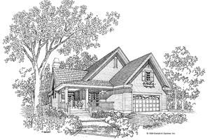 Country Exterior - Front Elevation Plan #929-474
