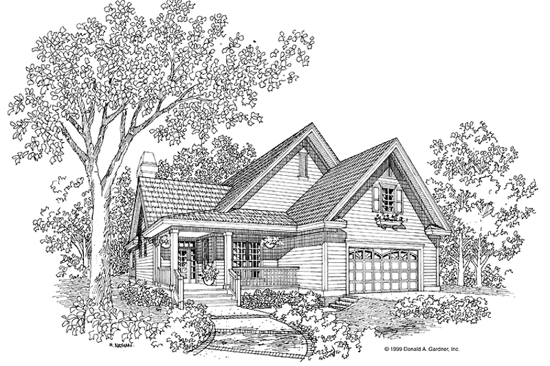 Dream House Plan - Country Exterior - Front Elevation Plan #929-474