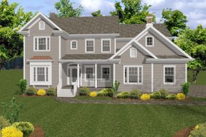 Country Exterior - Front Elevation Plan #56-544