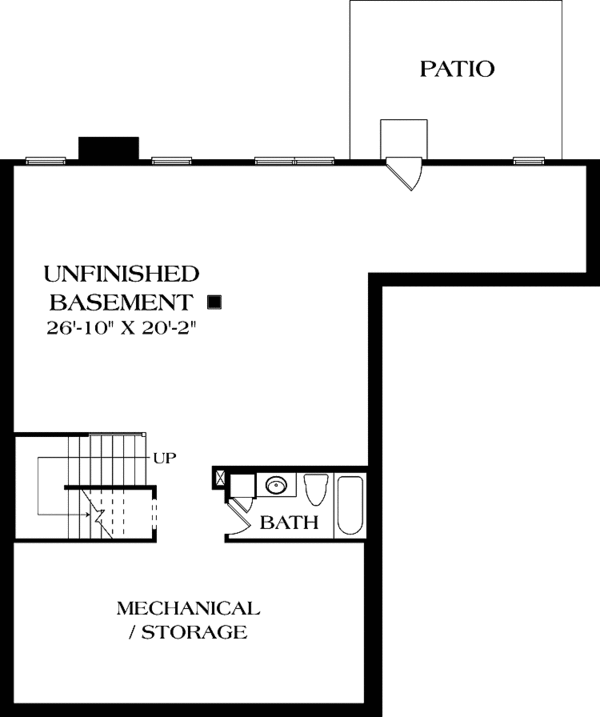 Home Plan - Traditional Floor Plan - Lower Floor Plan #453-554