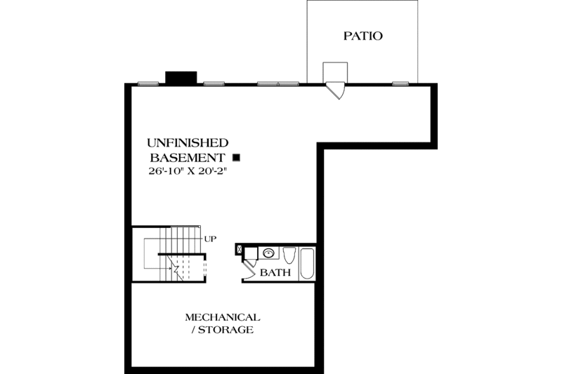 House Blueprint - Floor Plan - Lower Floor for Traditional House Plan #453-554 - 4 bed, 4.5 bath
