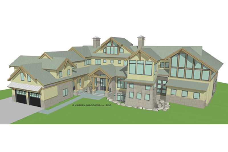 Architectural House Design - Exterior - Front Elevation 6 for Craftsman House Plan #928-247 - 4 bed, 6 bath