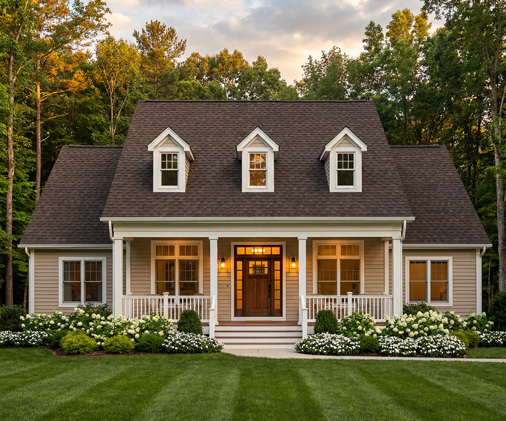 Exterior - Front Elevation 2 for Traditional House Plan #406-268 - 4 bed, 2.5 bath