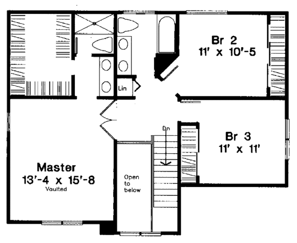 Architectural House Design - Country Floor Plan - Upper Floor Plan #300-112
