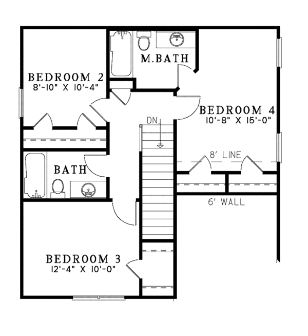 Dream House Plan - Traditional Floor Plan - Upper Floor Plan #17-3338