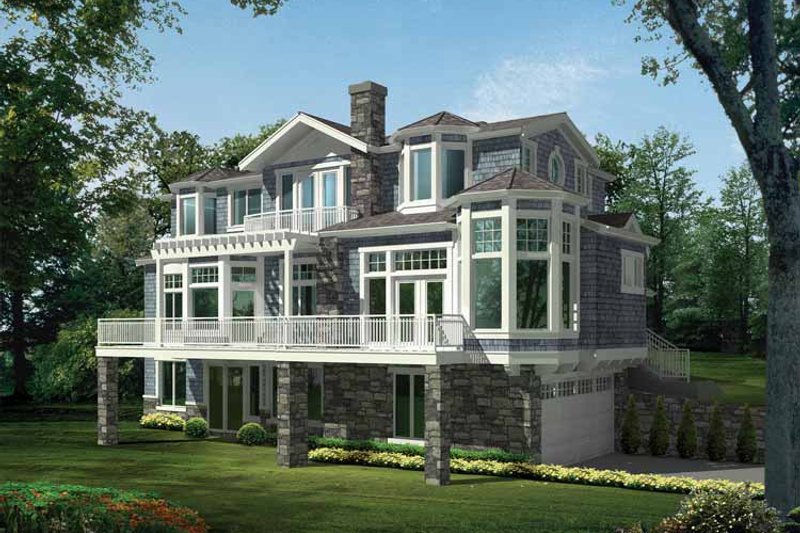 Architectural House Design - Craftsman Exterior - Front Elevation Plan #132-474