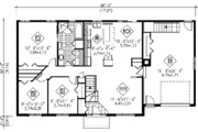 Traditional Style House Plan - 3 Beds 1 Baths 1191 Sq/Ft Plan #25-4102 
