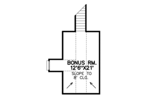 Floor Plan - Other Floor for European House Plan #65-413 - 4 bed, 2 bath