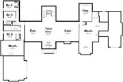 Cottage Style House Plan - 3 Beds 4 Baths 4609 Sq/Ft Plan #455-696 Floor 