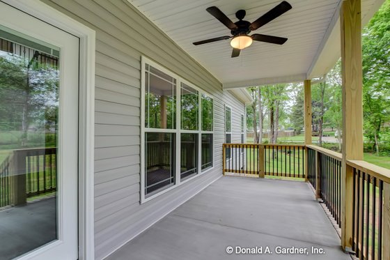 Exterior - Covered Porch for Country House Plan #929-52 - 3 bed, 2.5 bath