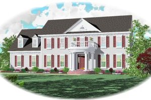 Colonial Exterior - Front Elevation Plan #81-260