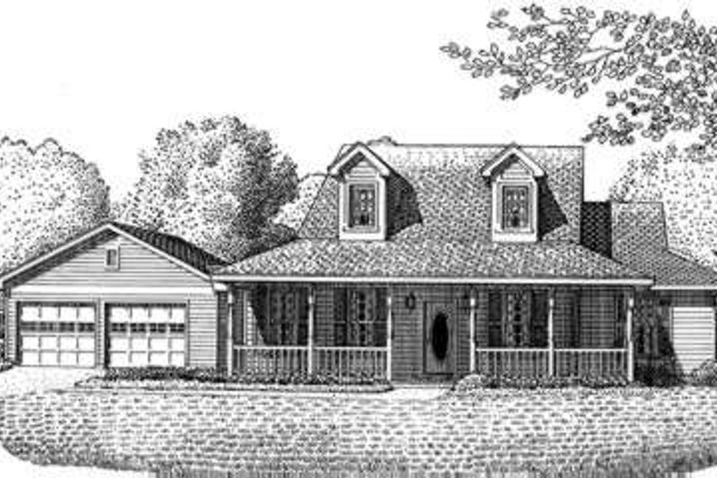 Dream House Plan - Tudor Exterior - Front Elevation Plan #410-284