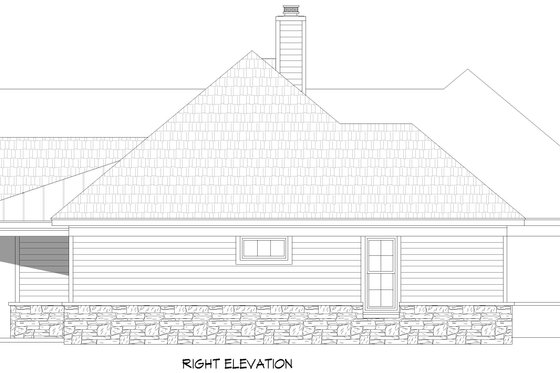 Exterior - Other Elevation 5 for Country House Plan #932-1229 - 3 bed, 2.5 bath