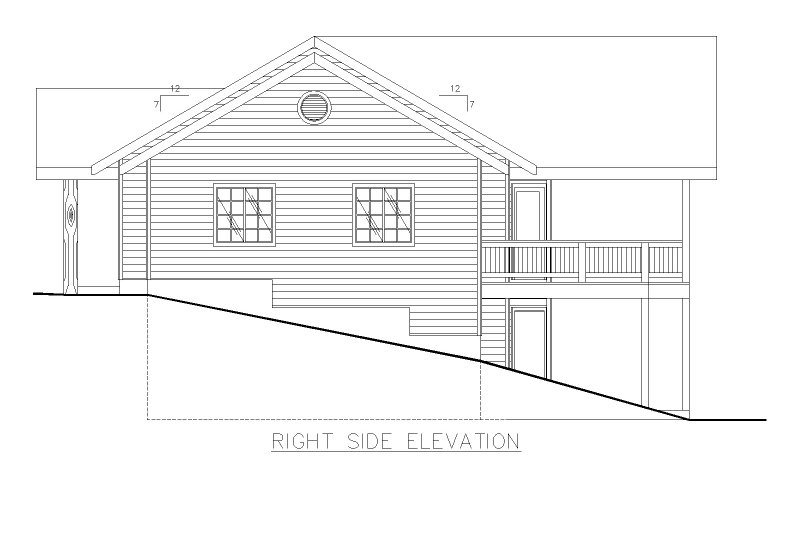 Dream House Plan - Exterior - Other Elevation 1 for Traditional House Plan #117-234 - 4 bed, 3 bath