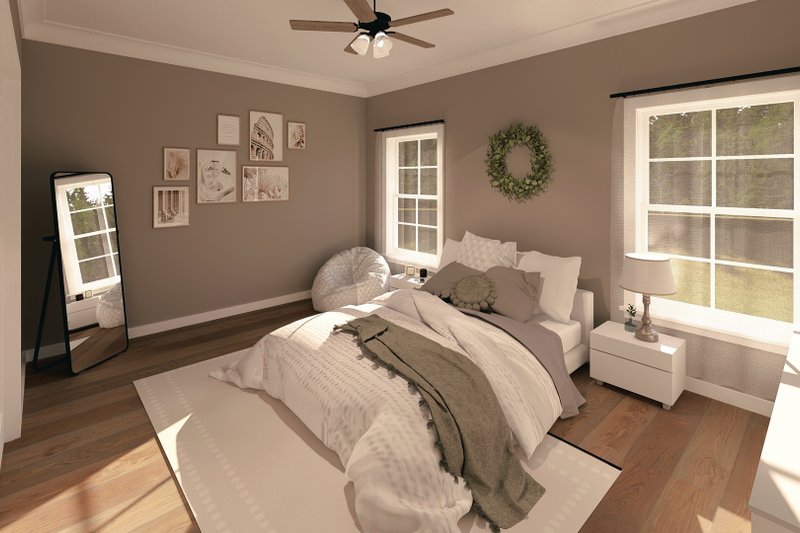 Home Plan - Interior - Bedroom 1 for Farmhouse House Plan #44-233 - 2 bed, 1 bath