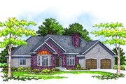 Traditional Style House Plan - 3 Beds 2.5 Baths 1906 Sq/Ft Plan #70-236 