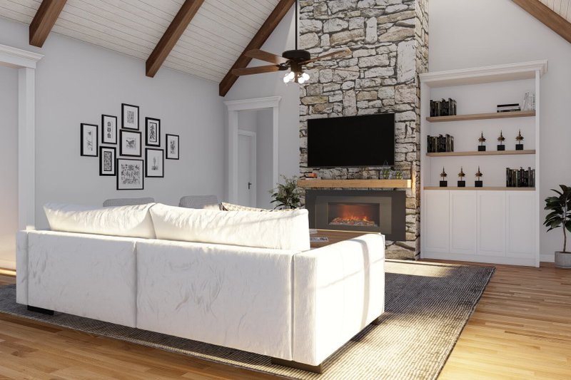 Home Plan - Interior - Family Room 4 for European House Plan #923-80 - 3 bed, 2.5 bath