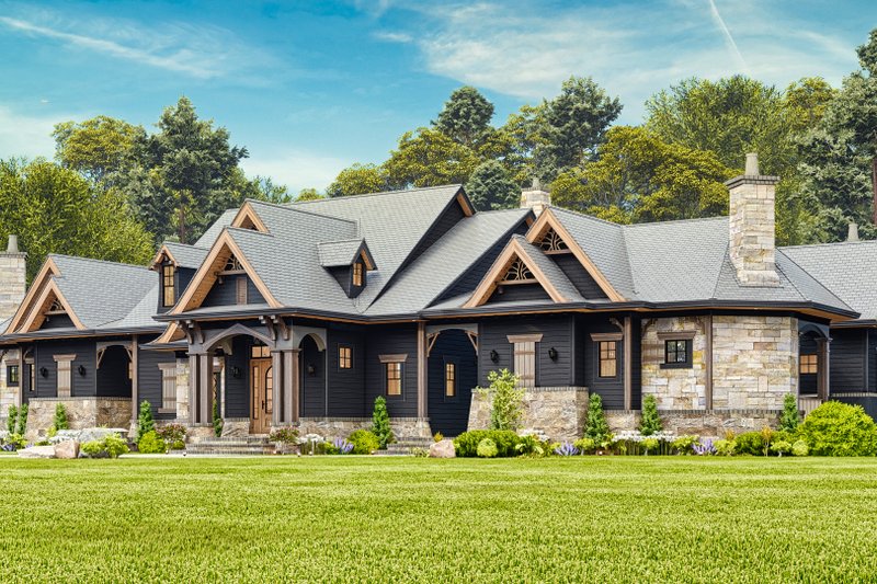 House Design - Exterior - Front Elevation 5 for Craftsman House Plan #54-706 - 4 bed, 4.5 bath