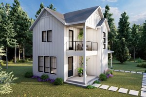 Exterior - Other Elevation for Farmhouse House Plan #1105-2 - 2 bed, 1 bath