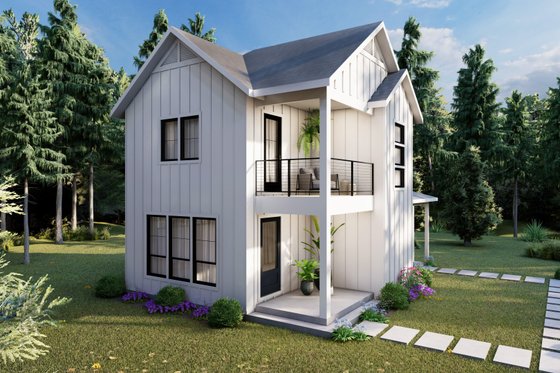 Exterior - Other Elevation for Farmhouse House Plan #1105-2 - 2 bed, 1 bath