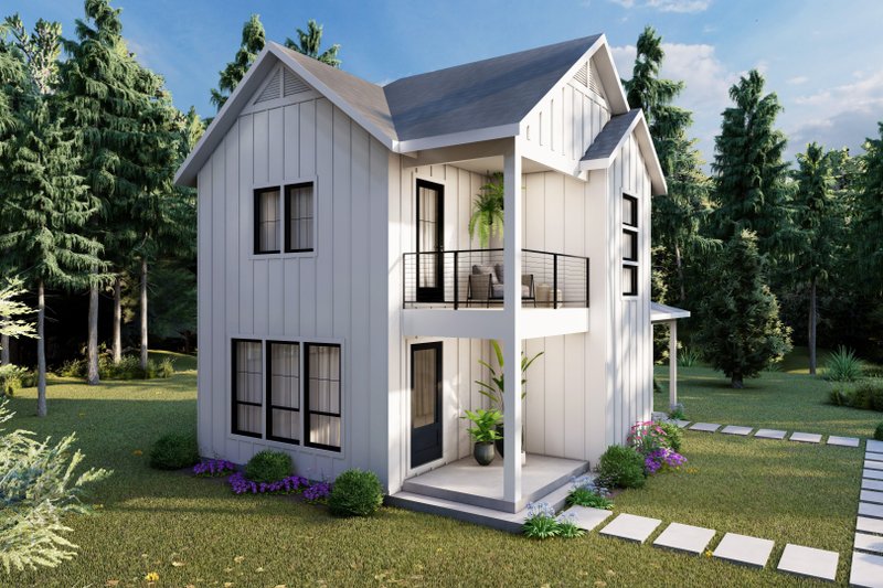 Home Plan - Exterior - Other Elevation for Farmhouse House Plan #1105-2 - 2 bed, 1 bath