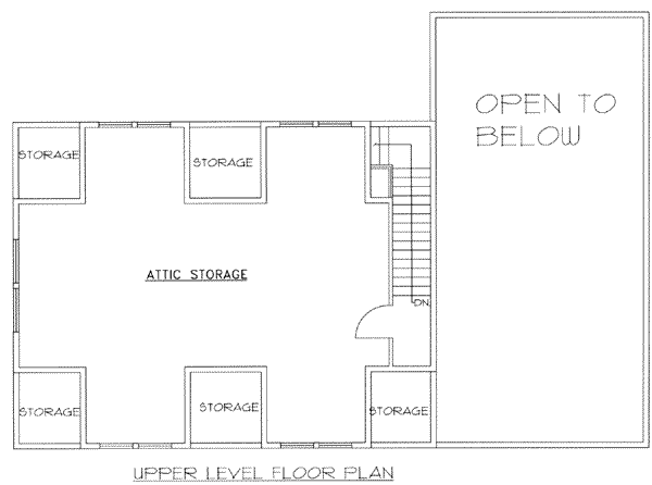 House Blueprint - Traditional Floor Plan - Upper Floor Plan #117-482