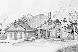 Traditional style Plan 310-767 front elevation