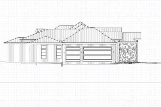 Exterior - Other Elevation for Farmhouse House Plan #1109-1 - 4 bed, 4.5 bath
