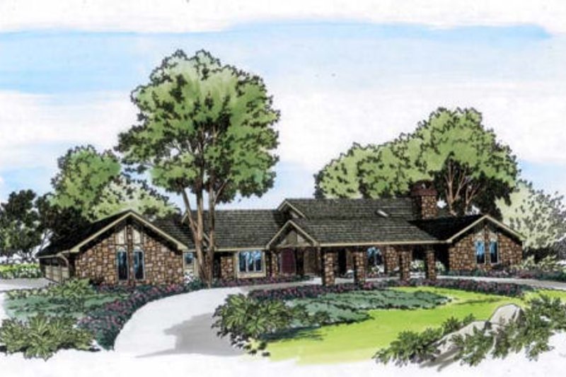 Traditional Style House Plan - 4 Beds 4.5 Baths 3972 Sq/Ft Plan #312-107