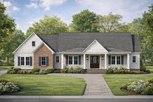Dream House Plan - Exterior - Front Elevation for Colonial House Plan #1053-104 - 4 bed, 3 bath