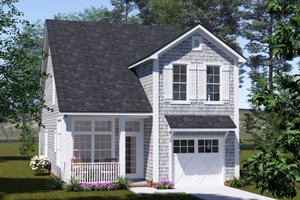 House Blueprint - Cottage Exterior - Front Elevation Plan #513-2383