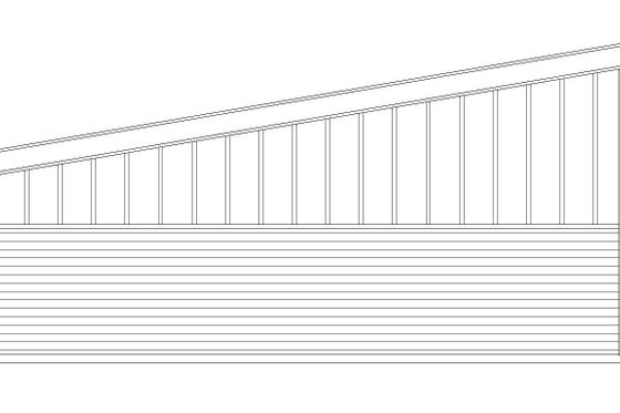 Exterior - Rear Elevation for Contemporary House Plan #932-210, 0 bath