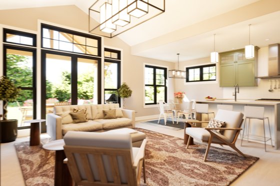 Interior - Family Room for Farmhouse House Plan #48-1205 - 3 bed, 2 bath