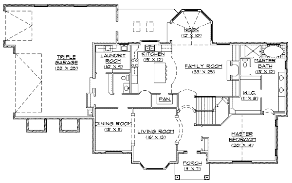 European Floor Plan - Main Floor Plan #5-202