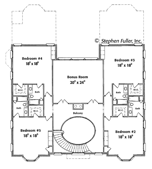 Home Plan - Country Floor Plan - Upper Floor Plan #429-353