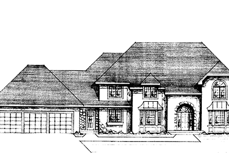 House Blueprint - Country Exterior - Front Elevation Plan #51-799