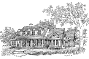 Classical Exterior - Front Elevation Plan #929-263