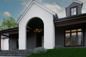 Exterior - Front Elevation 3 for Farmhouse House Plan #1112-16 - 4 bed, 3 bath
